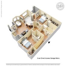 2 Bed 2 Bath 2-Car Garage 1318 SqFt (1231 Net) 1169 floor plan